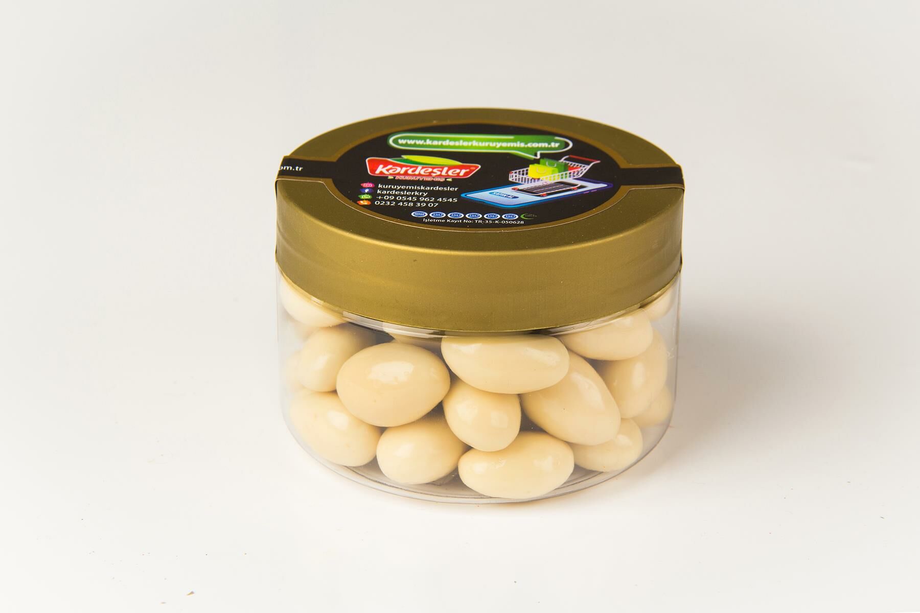 FİLDİŞİ (BEYAZ ÇİKOLATALI) BADEM DRAJE 200GR